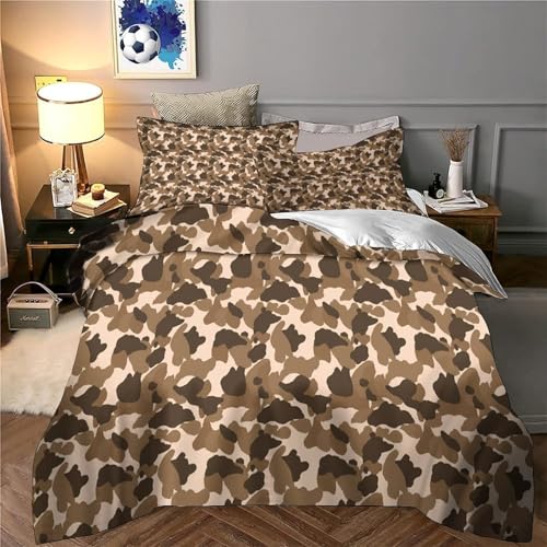 Parure de lit militaire housse de couette camouflage 135x200 pour chambre ado - 6