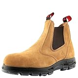 RedbacK Work Boots UBBA Easy Escape Soft Toe Banana Suede Leather Slip On Boot (US12/UK11 Mens) Yellow/Gold