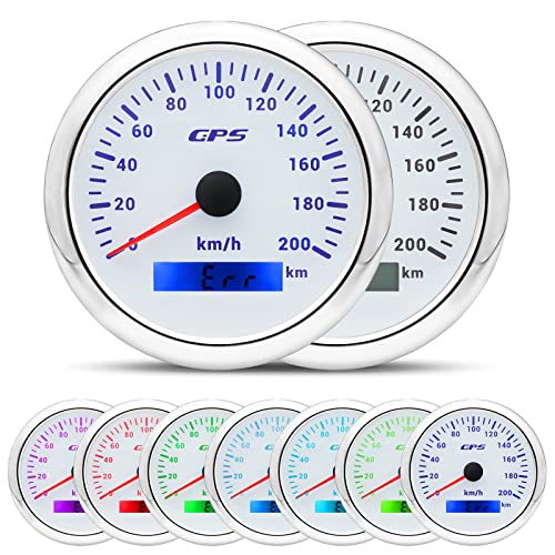 GPS Tacho 110mm Wasserdicht - Geschwindigkeitsmesser 0-200km/h Für Auto & Boot