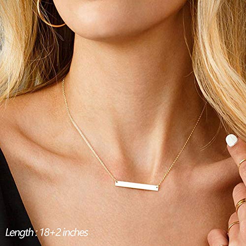 Turandoss Dainty 14K Simple Layered Necklace Choker Necklaces for Women Jewelry - Thumbnail 4