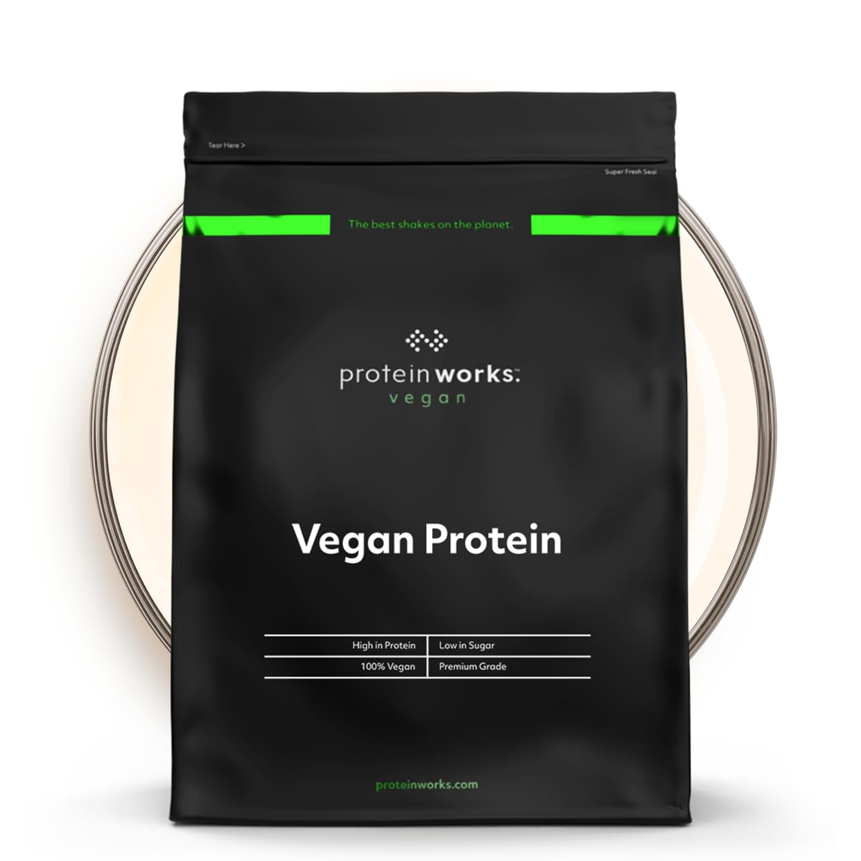Protein Works - Proteine Vegane In Polvere - 100% A Base Vegetale E Naturale - Miscela Di Proteine Vegane - 66 Agitare - Naturale - 2kg