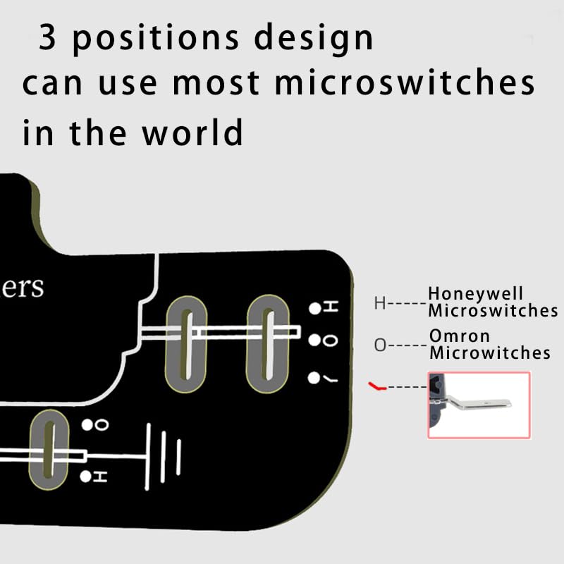 Replaced JLF PCB for Sanwa TP-MA PCB Board With 4pcs D3V .187" Microswitches Hot Swap Joystick Board for OTTO DIY V2 V5 Kit (Purple with 4pcs D3V switches) - Image 2