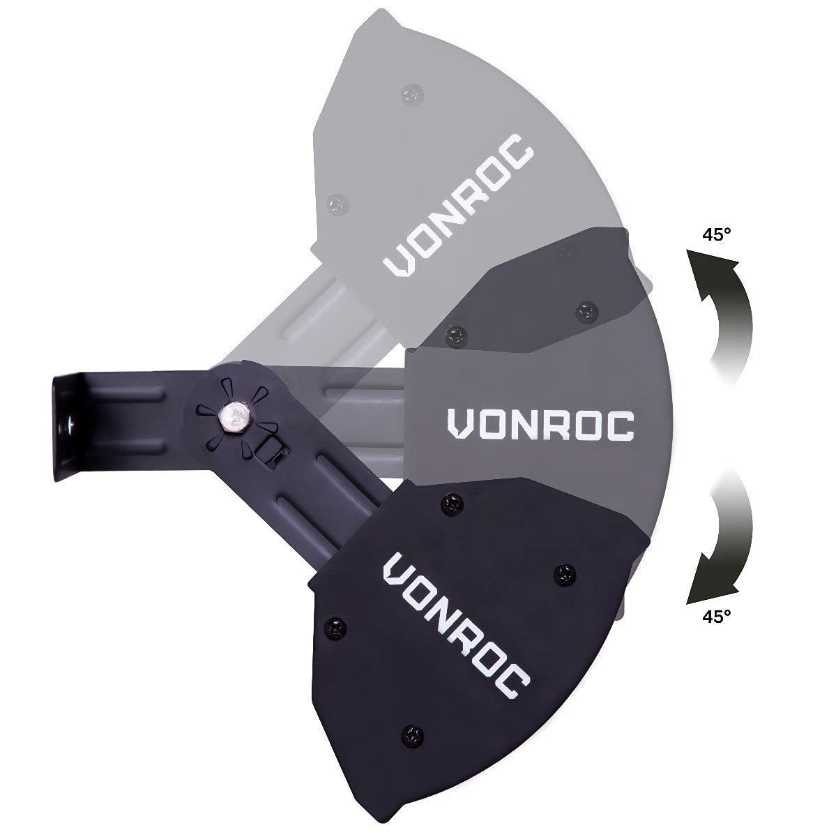 Vonroc Marsili Chauffage Terrasse Extérieur 2000W IP65 Aluminium Noir Mat