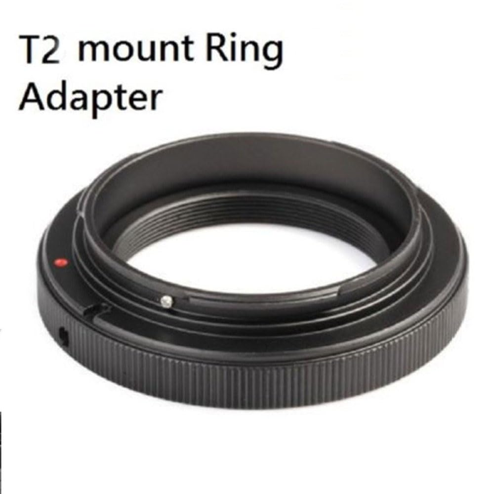 Anello adattatore universale in lega di alluminio con attacco T2 per fotocamere reflex Nikon collegate ai telescopi (M42 x 0,75 passo)