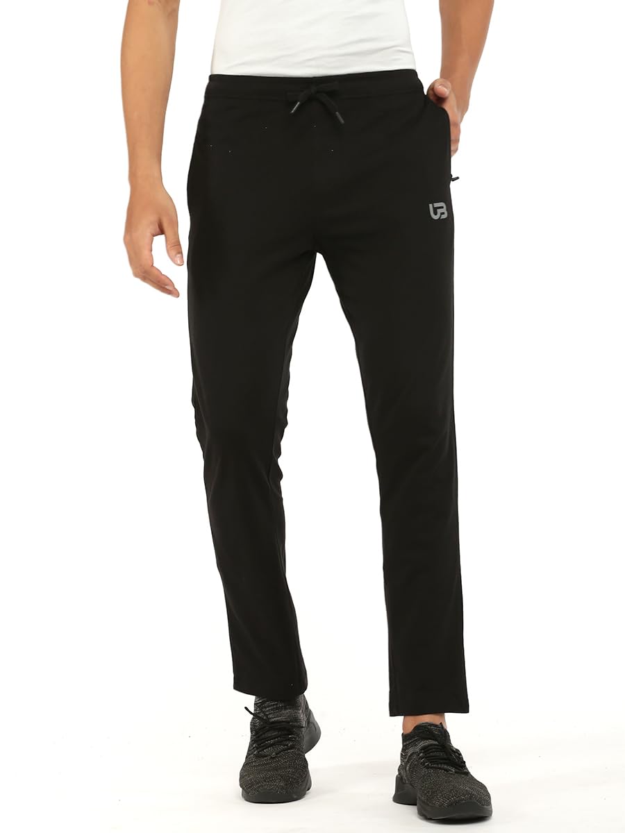 Men Combed Cotton Rich Track Pant with Side Pockets Denim Blue-image-22