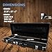 Gearlux Bass Guitar Hard Case, Fits Fender Precision/Jazz Bass and More with Exterior Lock and Key, Interior Accessory Compartment, and Plush Interior Padding - Black