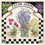 Ceramic Backsplash Tile Mural Kitchen Kitchen - Fresh Herbs - Sandi Gore Evans