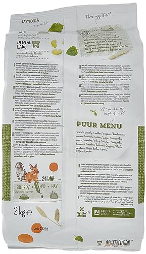 WITTE MOLEN - Alimentación Puur Conejos Enanos Witte Molen - 1833 - 2 Kg.