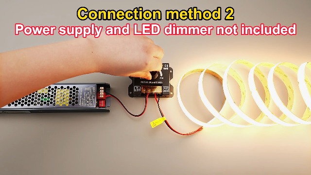 Image of GOMING 24V 15mm Width COB LED Strip Cool White 6000K 960LED /M 16.4ft(5M) 120W High Brightness 13750lm CRI 93+ Big Luminous Surface IP20 Not Waterproof LED Tape Lights for DIY Decor(No Power Supply)