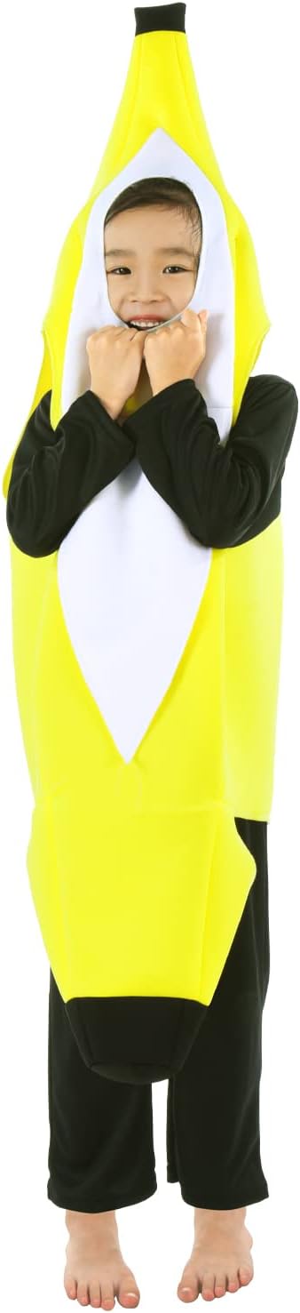Tao-Ge Banana Costume for Kids Boys Girls Toddler Cute Fruit Outfit Halloween Dress up Costume for Play - Image 9