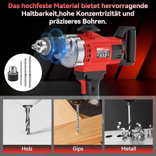 Mélangeur de perçage IMAYCC 3200W malaxeur à béton portable 20A vitesse variable pour ciment