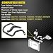 SecosAutoparts Upper & Lower Radiator Coolant Hose, Fit for Chevrolet Suburban Silverado 1500 2500 3500 Fit for GMC Sierra 1500 2500 3500 Yukon 2007-2014, Replace# 22827731 22827735 15274730 15037656