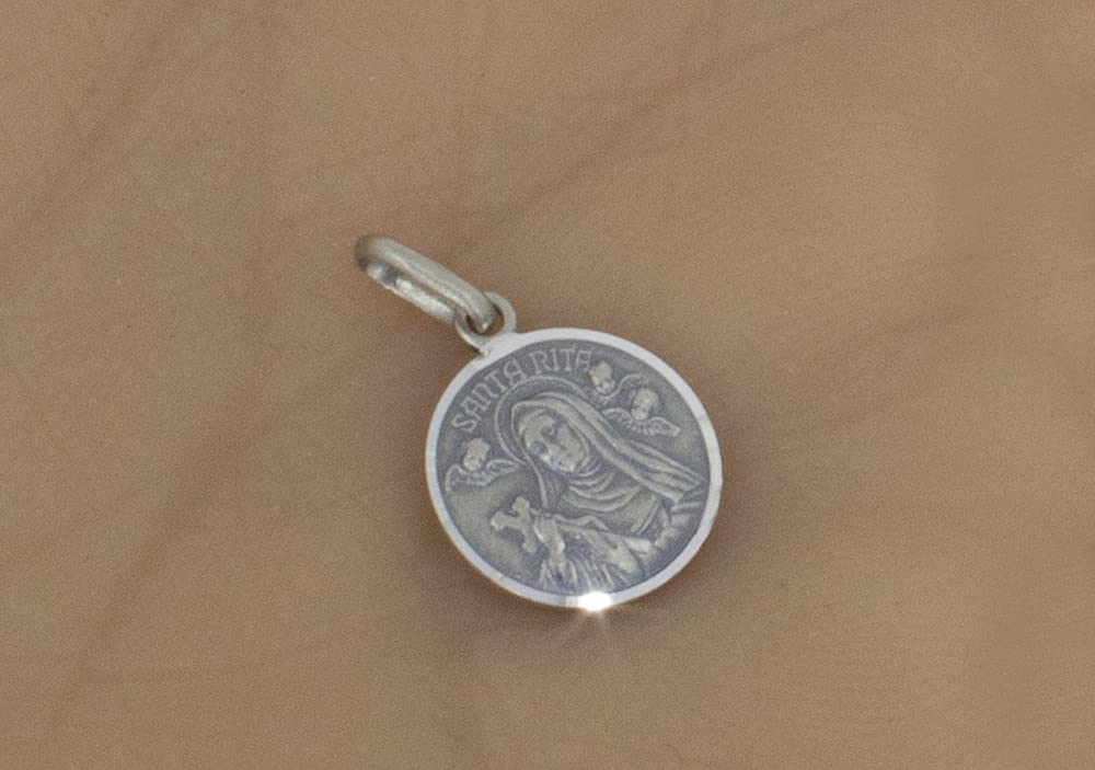 AFP Rita de Cascia, petit Pendentif en argent 925