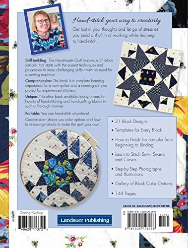 The Handmade Quilt: A Complete Skill-Building Sampler (Landauer) 21 Blocks, 1 Heirloom-Quality Quilt; Discover the Joy & Serenity of Slow Stitching, Hand Piecing, & Hand Quilting (Scrap Your Stash) - Image 2