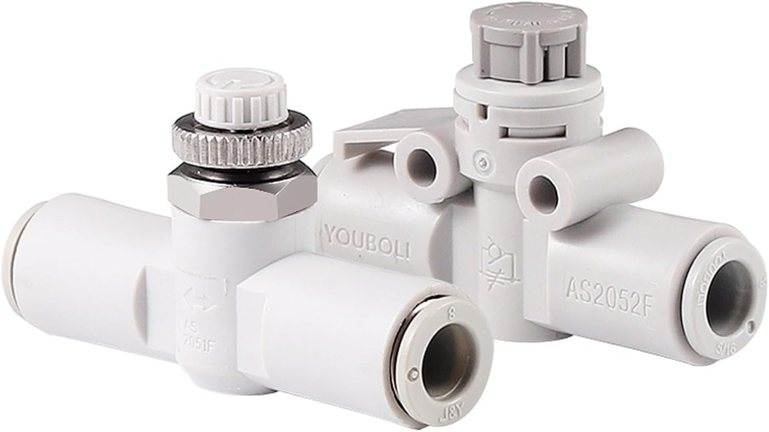 Pipeline Throttle Valve AS1001F/2001F/2051F/3001F-04/06/08/10/12 Press Down to Lock 1Pcs(AS1002F-04A)