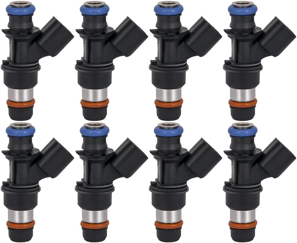 217-1621 Fuel Injectors for 2007-2009 Chevrolet Silverado 1500 4.8L 5.3L 6.0L V8 FJ315 12580681 16994 17113698 25317628 4G1659 4G1996 8171136980 FJ10062 INJ515 M1154 M881 Fuel Injector