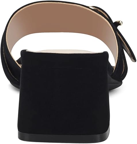 Miniatura 3 de Aerosoles Sandalias Evvie Slide para mujer, gamuza negra, 5, Gamuza negra