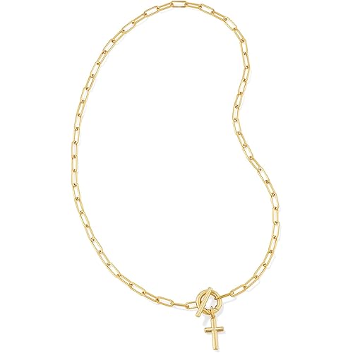 Kendra Scott Cross Link and Chain Necklace, Fashion Jewelry for Women