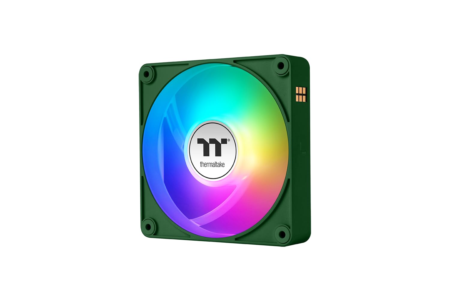 Thermaltake CT140 EX ARGB Sync | 140mm | 3er-Pack | MagForce 2.0 Magnet-Daisy-Chain | PWM 500–1800 U/min | 9 Addressable LEDs | 5V Mainboard Sync | Hydraulic Bearing | sehr leise | Racing Green