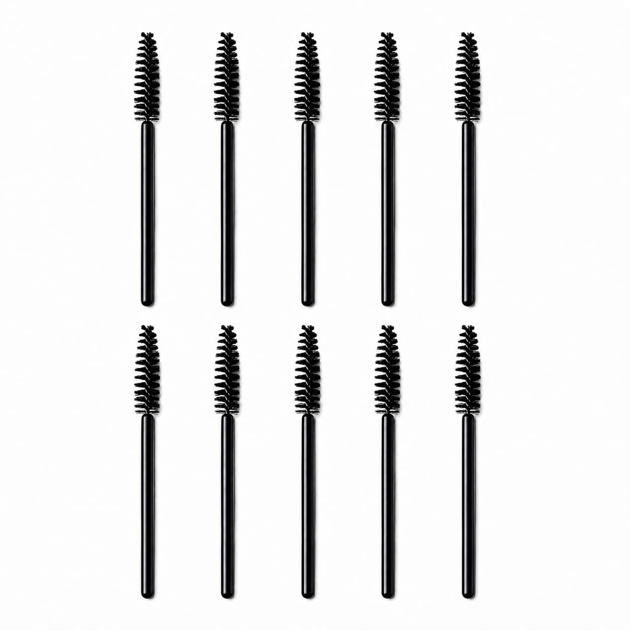 Disposable Mascara Eyelash Wands Brush for Eyelash Extension Eyebrow and Makeup Color/Makeup Brush, Mascara Brushes Wands, Black, Pack of 10-image-18
