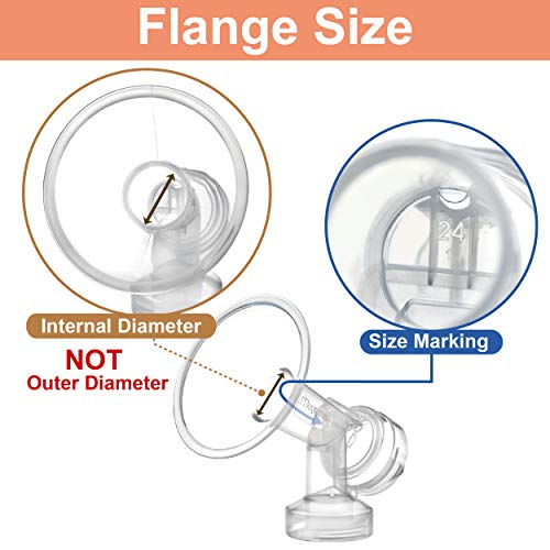 Image of Maymom Brand 15 mm 2xOne-Piece Extra Small Breastshield w /Valve and Membrane Compatible with Medela Breast Pumps; Non-Detachable Clear