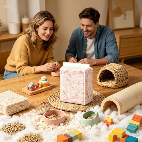 Litière pour hamster sans odeur en papier souple isolant Generico - 3