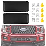 OKPARZ Replacement for Front Left Driver &amp; Right Passenger Side Bumper Guard Pad Cap Inserts End Cover 2018-2020 Ford F150 F-150 JL3Z17E810AB