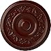 Ekena Millwork CM16TYBMF Tyrone Ceiling Medallion, 16 1/8"OD x 3/4"P (Fits Canopies up to 6 3/4"), Hand-Painted Brushed Mahogany