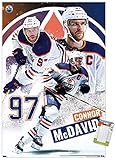 Trends International NHL Edmonton Oilers - Connor McDavid 22 Wall Poster, 22.37" x 34.00", Poster & Mount Bundle