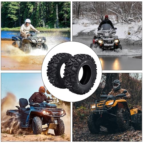 Set of 2 ATV/UTV Tires, 26x9-12 Off-Road Tires All-Terrain, 49F Load/Speed Index, 6PR, Tubeless