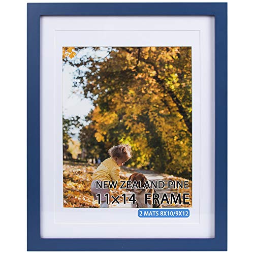 Beyond Your Thoughts Royal Blue 11X14 with Matted for 8X10 or 9x12 Real Wood (Hang/Stand) Picture...