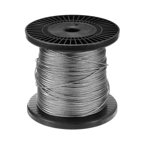Cable de acero inoxidable 304 de 1,5mm alambre de avion para construccion 183m