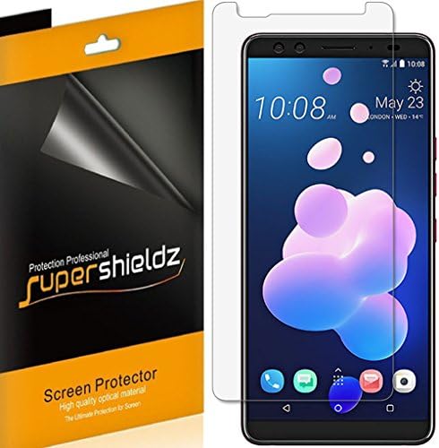 Supershieldz [6-Pack] for HTC U12 Plus Screen Protector, High Definition Clear Shield + Lifetime Replacement