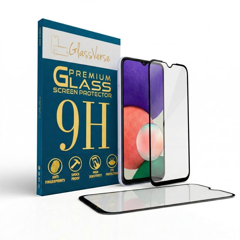 Image of GlassVerse PureView Tempered Glass for Samsung Galaxy F42 | Crystal Clear, 9H Hardness Screen Protector, Edge to Edge, Case Friendly, Hassle-less Installation Kit Included. (Pack of 2)