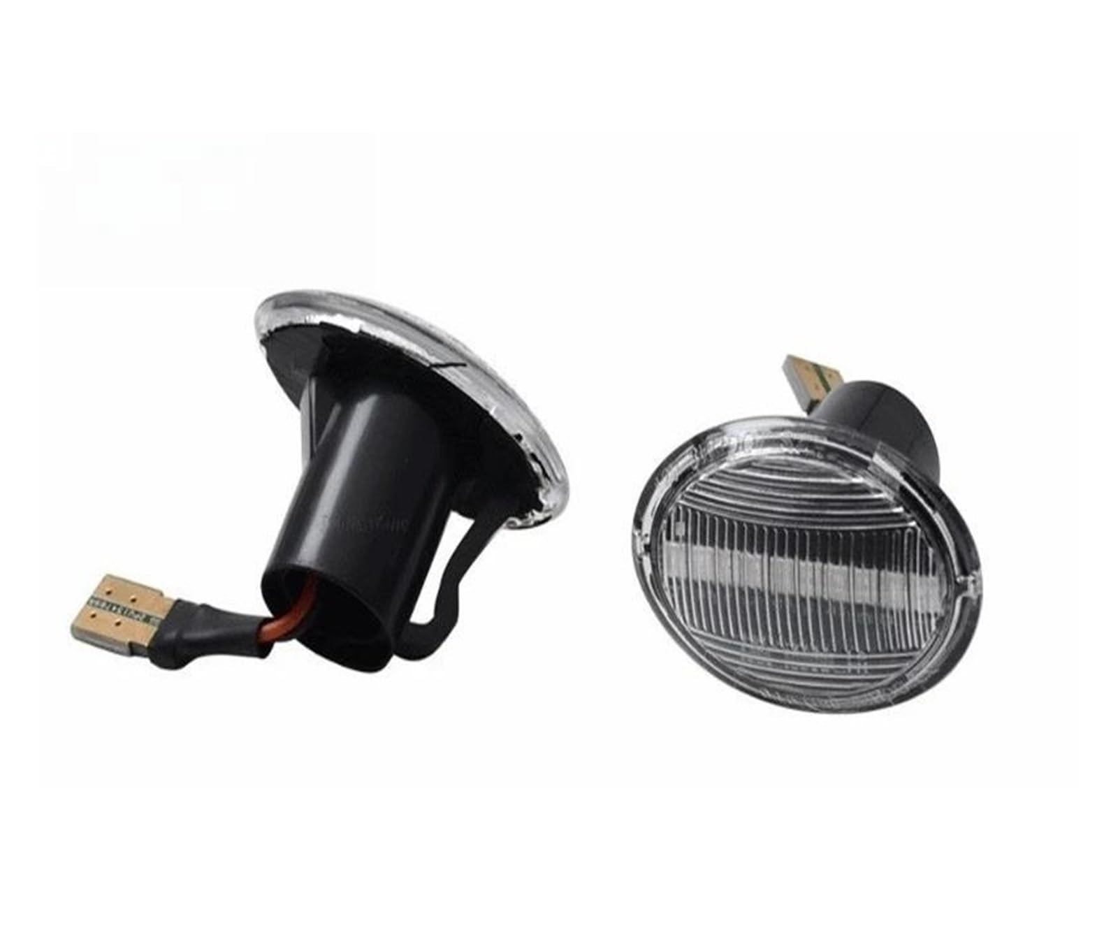 Indicatori direzione dinamici Per FIAT Per 500 500C 500L Luci per auto Luci di posizione laterali per auto Indicatori di direzione LED Lampade dinamiche T10 2(Crystal 1pair)