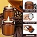 Zhehao 24 Pcs Glass Candle Jars with Lids Bulk, Round Empty Candle Container Tins, Dishwasher Safe and Leakproof DIY Crafts(Amber,Black,4 oz)