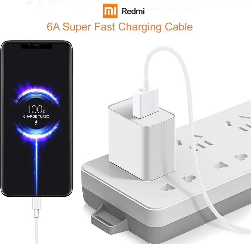 Image of MI Type B /Micro USB 120cm fast Charging cable|480mbps support|Suitable for all Smartphones,tablet and accessories with type B input(white)