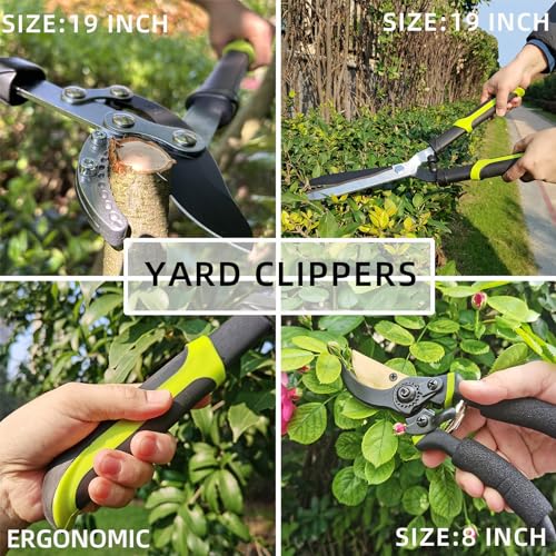 Yrtsh Loppers Hedge Clippers & Pruners Combo Set 3-Piece Hedge Shears thumb #6