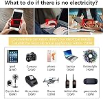 Inverter de Puissance 150W 12V DC vers 110V AC Adaptateur Prise de Voiture avec Chargeur AC USB Dual 3.1A pour Ordinateur Portable Noir