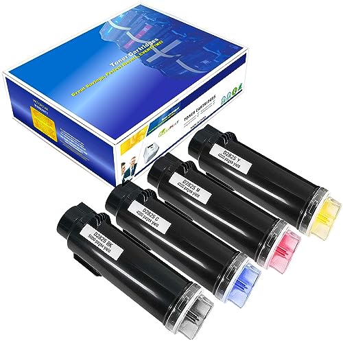 GREENPRINT 4 Farben Kompatible Tonerkartuschen Dell S2825 H625 H825 S2825cdn H625cdw H825cdw (Schwarz Cyan Magenta Gelb) höchste Ausbeute von 5000 Seiten für Schwarz & 4000 Seiten für C M Y