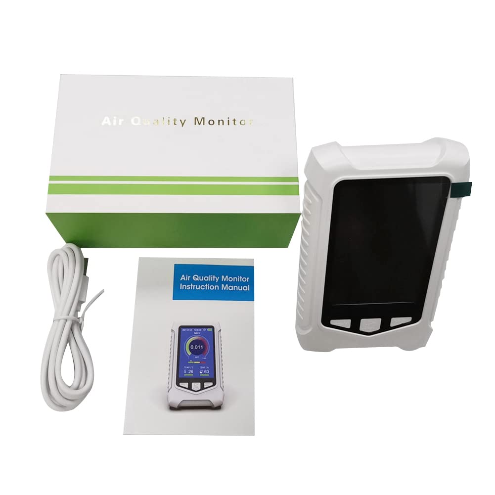MARKELL Monitor de Calidad del Aire, Medidor de Prueba de AmoníAco LCD de 3,5 Pulgadas NH3 Probador de ConcentracióN Detector de AmoníAco Dispositivo de Alarma de AmoníAco