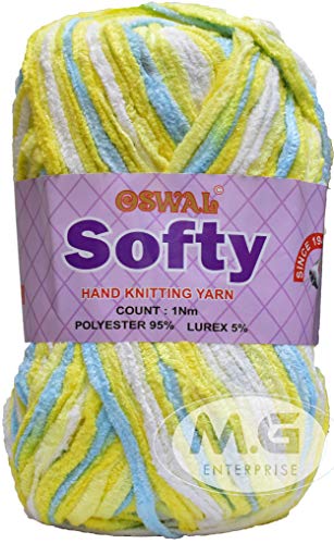 Image of M.G ENTERPRISE Knitting Yarn Thick Chunky Wool, Softy Dafodil 450 gm Best Used with Knitting Needles, Crochet Needles Wool Yarn for Knitting. By M.G ENTERPRIS K