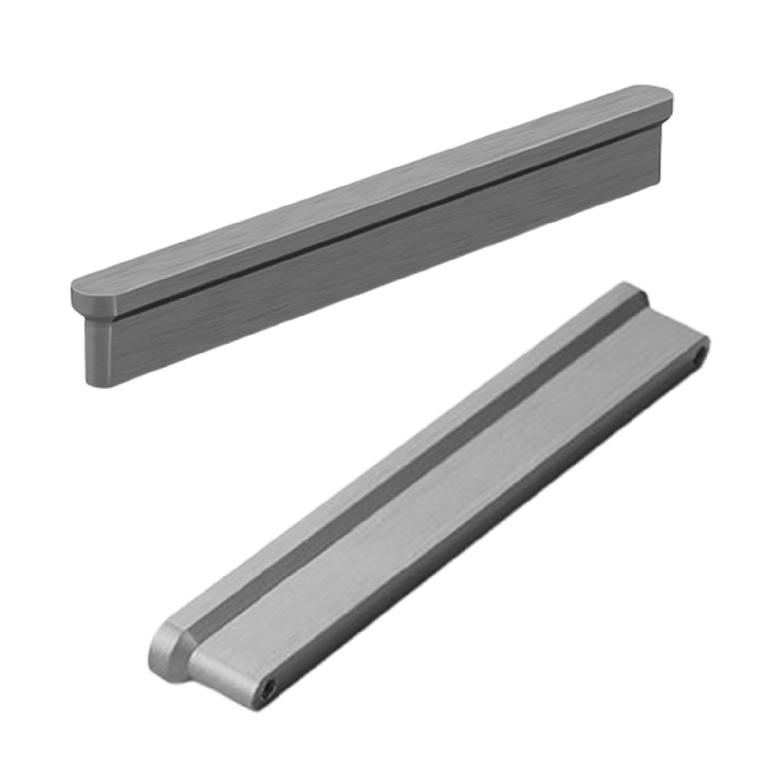 Steytemd Grey 2 × Cupboard Handles Solid Aluminum Alloy | T-Shape-128Mm/5In