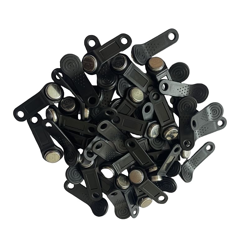 RFID DS1990A-F5, IButton Tag with Wall-Mounted Black Handle (Black 50pcs)