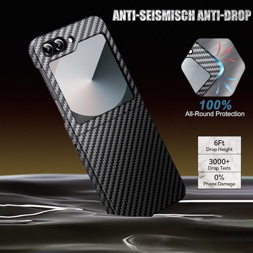 Gotivi 072301 Carbon Fiber Case For Samsung Galaxy Z Flip 6 Case Slim Fit thumb #2
