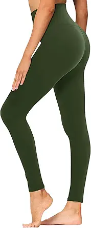 GAYHAY High Waisted Leggings for Women - Soft Opaque Slim Tummy Control Printed Pants for Running Cycling Yoga