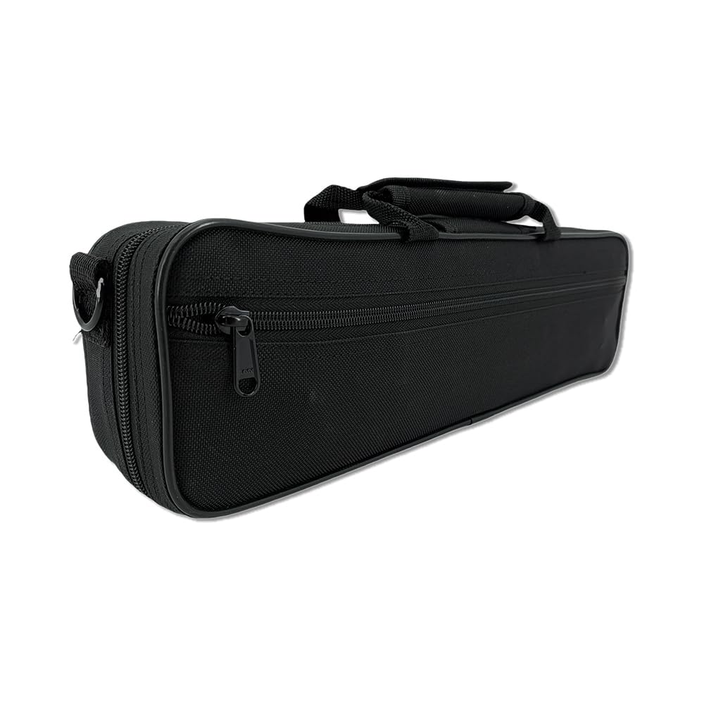 Funda para flauta de 16 agujeros en C, caja de madera dura y ligera, duradera y protectora (nailon)