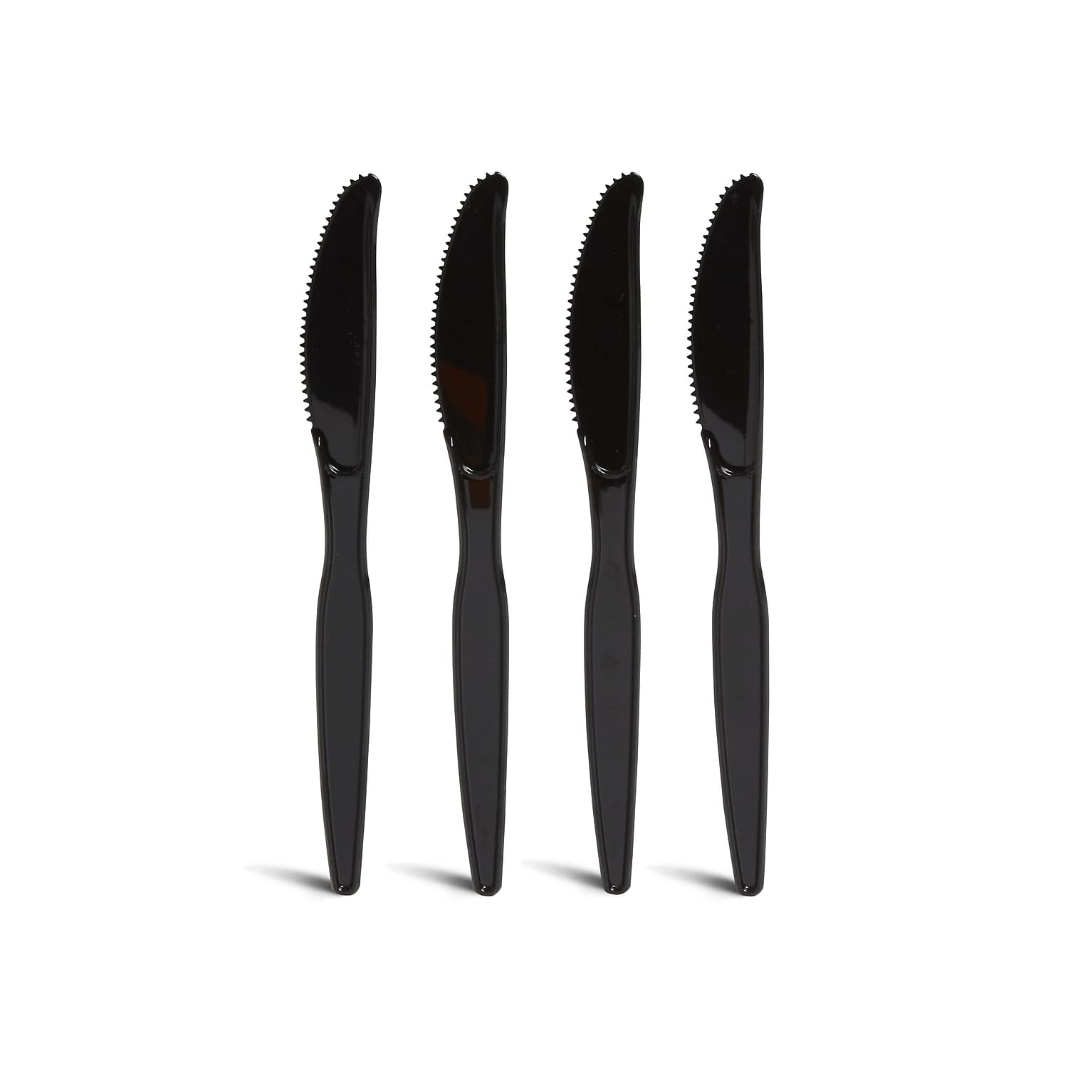 Perk Staples Polystyrene Knife, Heavy-Weight, Black, 100/Pack (PK56393)