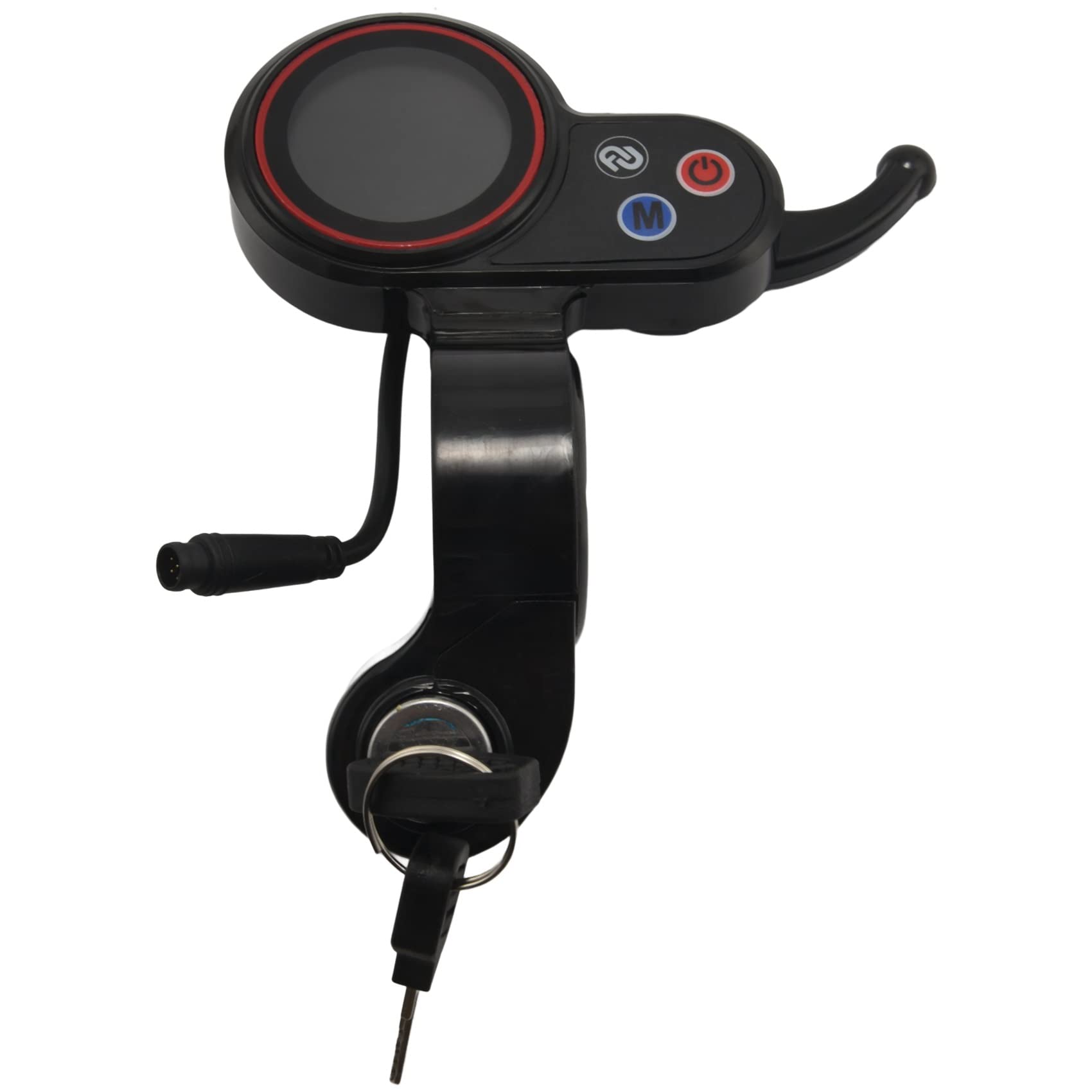 MEXWLOP Compteur D'accélérateur Jx-100 Avec Interrupteur à Clé, Contrôleur 48 V 18 A, Pièce De Rechange For Scooter électrique EVERCROSS H5 Présentoir De Trottinettes électriques(JX-100 Throttle