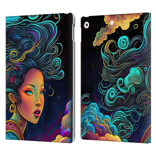 Étui portefeuille iPad 10.2 Head Case Designs cuir Wumples Déesse des Nuages